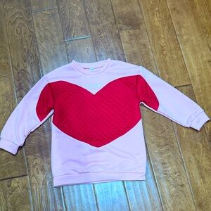 Size 7 SHEIN Love Heart Sweater